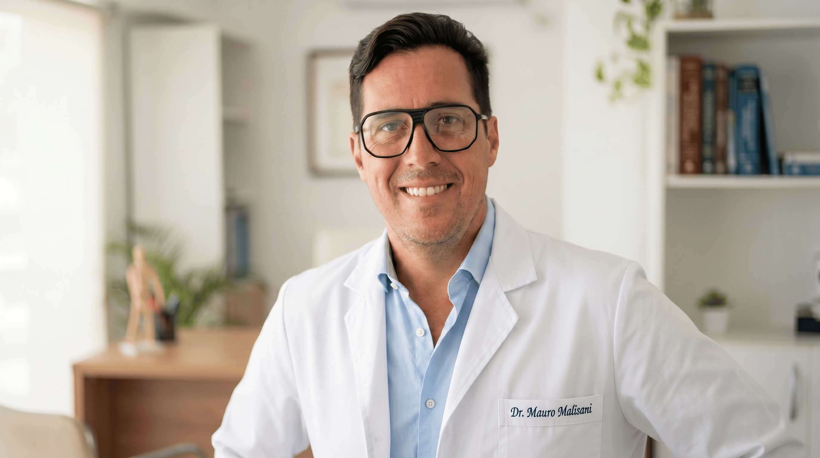 Dr. Mauro Malisani en su consultorio